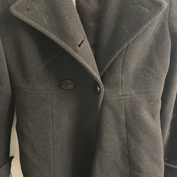 Express Wool Trench Coat black size XS - Picture 2 of 9